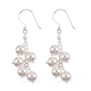 SWAROVSKI White Pearl Crystal Earrings